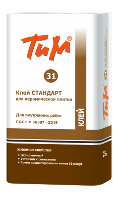 ТиМ № 31, Клей СТАНДАРТ для керамической плитки